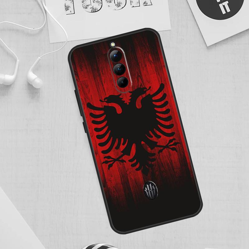 Albania Flag Eagle Case For ZTE Nubia Red Magic 11 10 9 8 8S 9S 10S Pro Plus 6 7 6S 7S For RedMagic 10 Air Cover