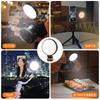 VRIG Camera LED Video Color Stepless Cold Shoe Compatible with Action and Tripods Light, Light, 360° Rotation, 2500K–8500K Temperature, Type-C