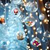 Christmas Transparent Balls Hanging Pendants For Xmas Tree Plastic Hollow Ball Ornaments Wedding Party Home Decoration Supplies