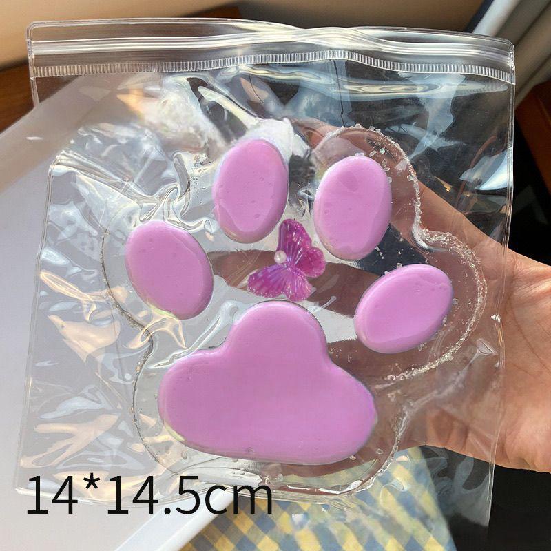 Super Stor Gelé Squishy Kattepote Stresslindring Dekompresjonsleke Sakte Tilbakegang Fidget Leke For Barn Voksne Julegaver