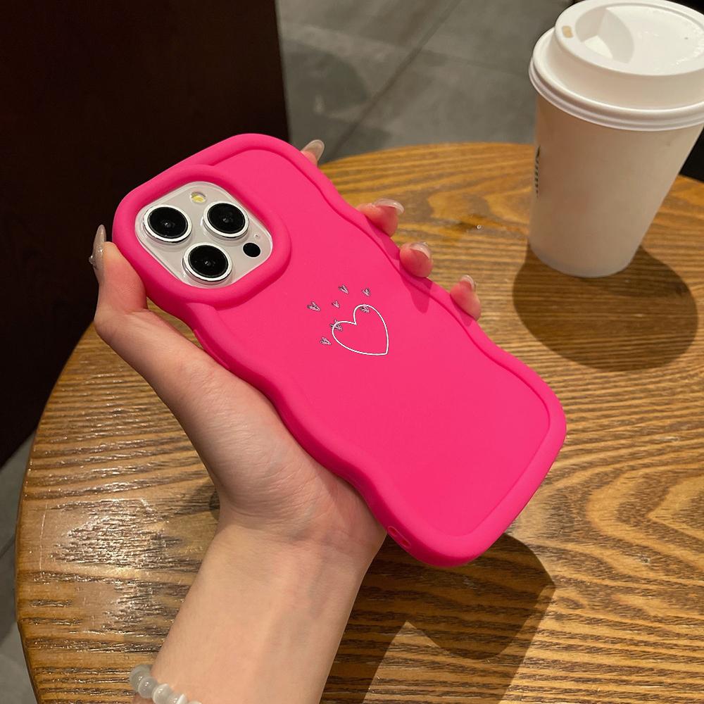 Чехлы для телефонов N83 Heart and Leaf art Macaron Wavy Edge для iPhone 16 Pro — фото 17