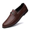 Handmade Leather Shoes for Men Casual Loafers Shoes Soft Breathable Moccasins Men Black Brown Flats Fashion Brand Driving Shoes