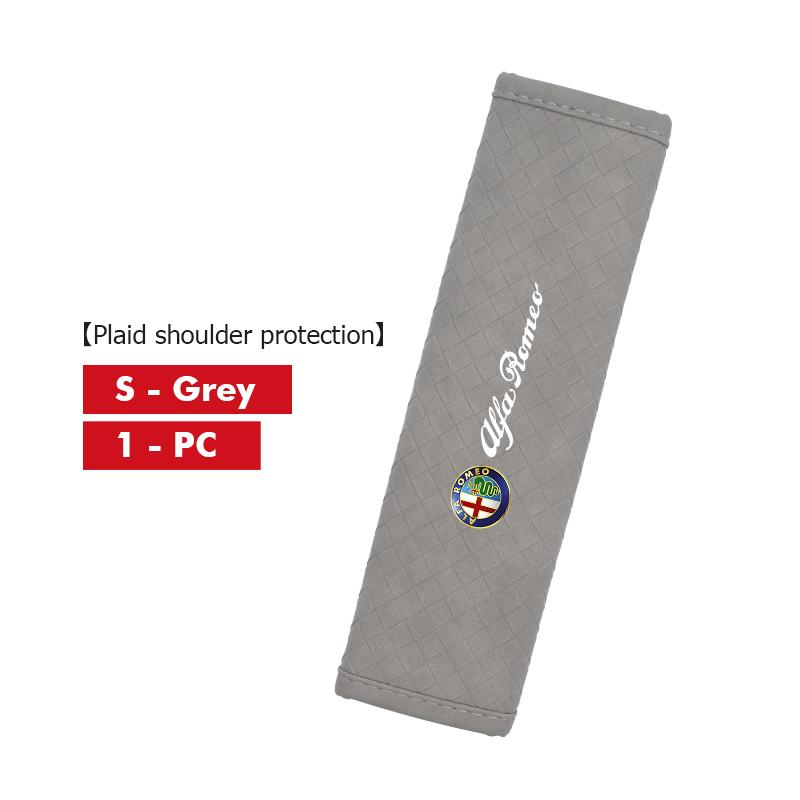 Leather Car Seat Belt Cover Safety Belt Shoulder Protection Pads For Alfa Romeo 159 Giulietta Giulia 147 Mito 156 159 166 GT