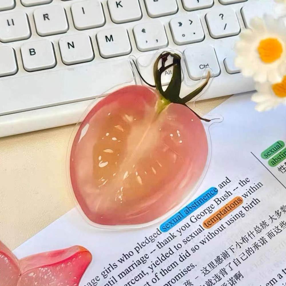 Multicolor Fruit Slice Bookmark Acrylic Funny Design Bookmark Reading Book Page Holder  Gift