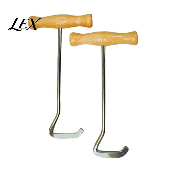 Ergonomic Shoe Assist Boot Jack with Long Handle, Easy Removal Portable Shoehorn, Non-slip Grip Entryway Organizer Sturdy Iron Construction Shoes Tool