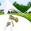 Rope Hanger Ratchet Strap Lightweight 12ft Reflective guyline with Pulley for Awning Tents Camping