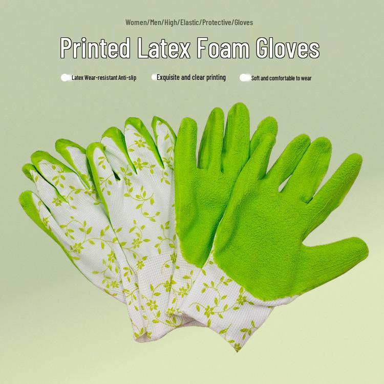 

13-Gauge Latex Foam Gloves: Wear-Resistant, Anti-Slip, Soft, Breathable, Protective Gloves for Dry Use