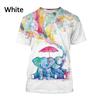 Summer Fashion 3D Printed Cute Nice Animal Elephant Men Fresh And Simple Short Sleeve Round Neck T-shirt Tops