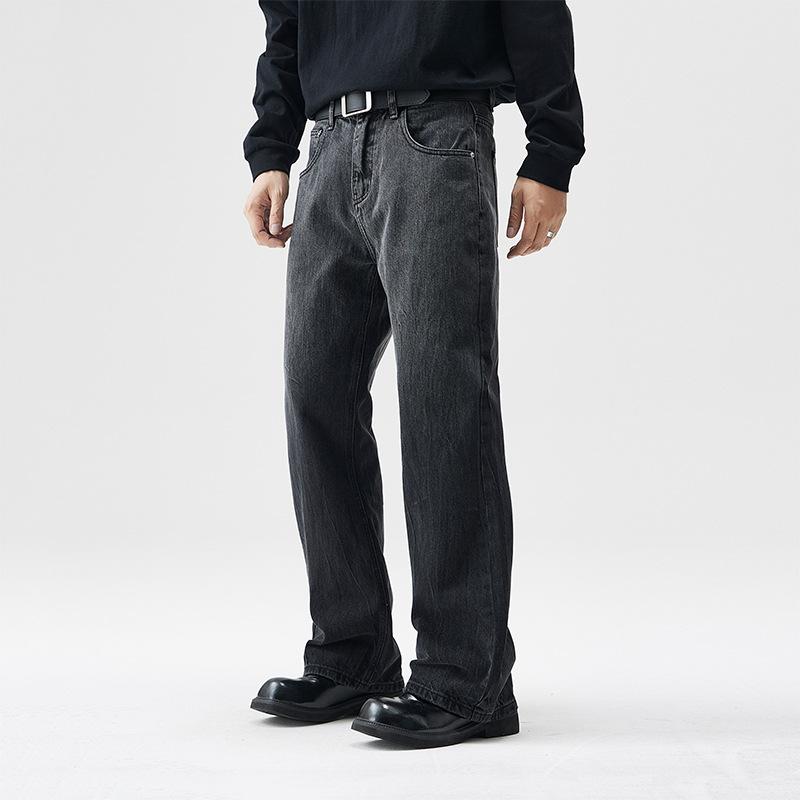 Men's Jeans Autumn Straight-tight American High Street Gradient Casual Trousers