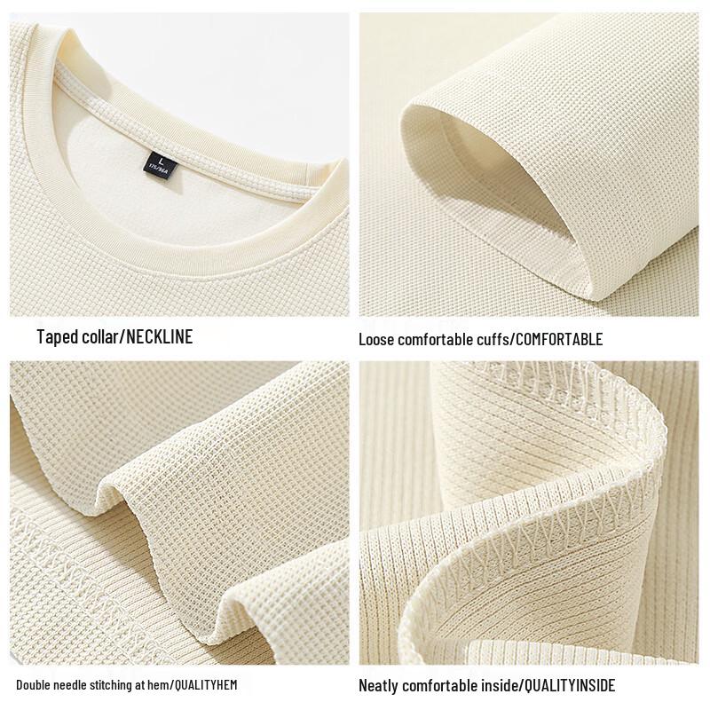 Warrior Men's Heavy Waffle Knit Long Sleeve T-Shirt