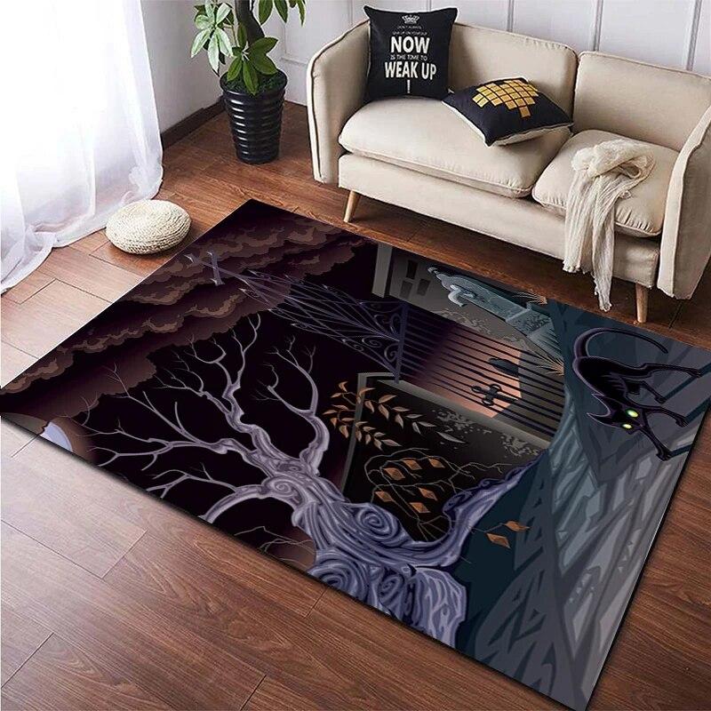 Halloween New Year Gift HD Printing Area Carpet, Living Room Sofa Decorative Carpet, Anti-skid Mat, Alfombras Direct Shipment