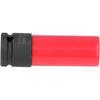 AMAKO 17Mmx6 Flower Design Lug Nut Remover Tool Red & Black Car Wheel Lug Nut Socket for, S Class W221, Cl, Aveo, Cruze, 1.6L 1.8L 16V Engines