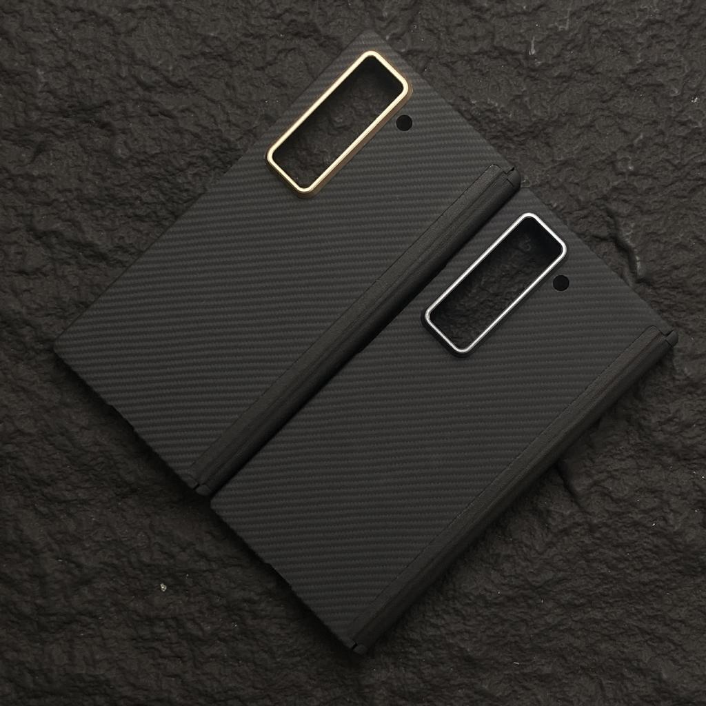 Kevlar Suitable for Samsung W25 Kevlar Mobile Phone Case Magnetic Absorbing W25 Ultra Thin Aramid Fiber Protective Case