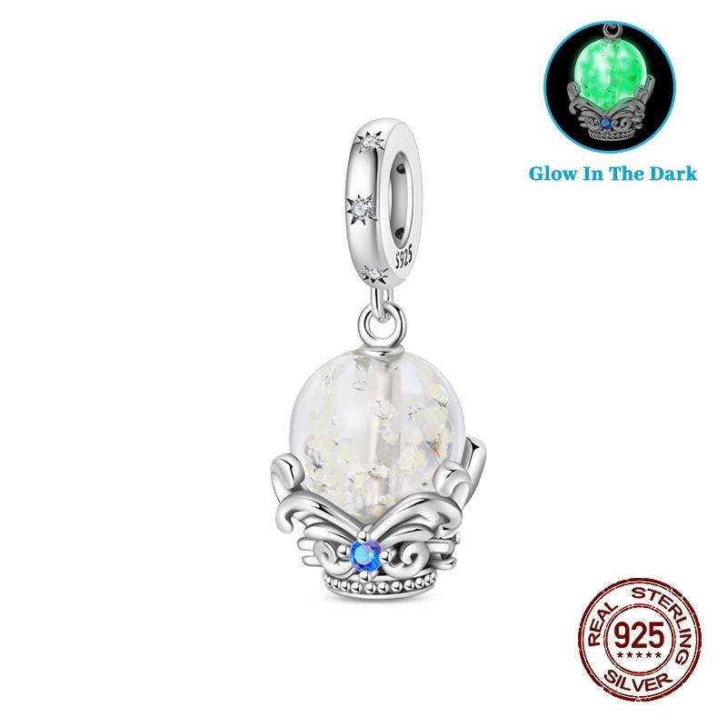 Original 925 Silver Charms Beads Winter Snowflake Snowman Igloo Penguin Pendants Fit Bracelet Charms Women Jewelry Gift