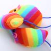 Factory Direct Soft Wool rainbow Color Mouse Shaped Cat Plush Toy Interactive Cat Toy