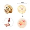 Round-shaped Copper Head 3D Relief Sealing Wax Copper Head for Gift Scrapbooking