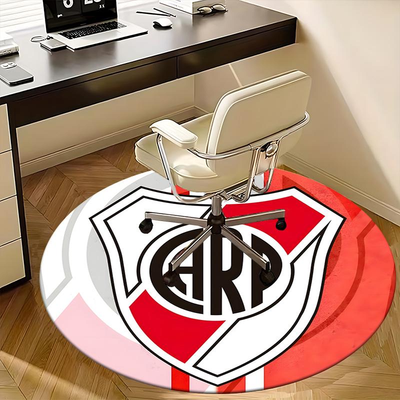 Racing Club Badge,Argentina Football Crest Chair Mat Round Rug Office Carpet, Non Slip, Suitable for Living Rooms, Bedrooms Decor.1205025a