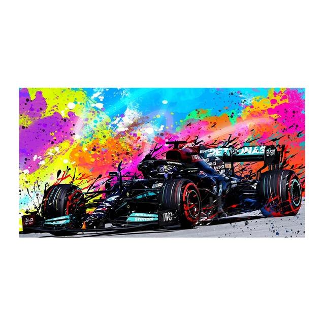 Modern Popular Wall Art Racing F1 Colorful Oil Painting Hd Canvas Poster Prints Home Bedroom Living Room Decoration Gifts
