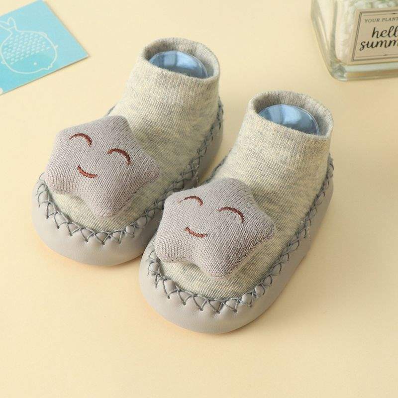 

Baby floor socks spring and autumn thin new children s 0-3 years old non-slip soft-soled socks baby toddler shoes early education shoes L size 2-3 years old, sole length 14cm