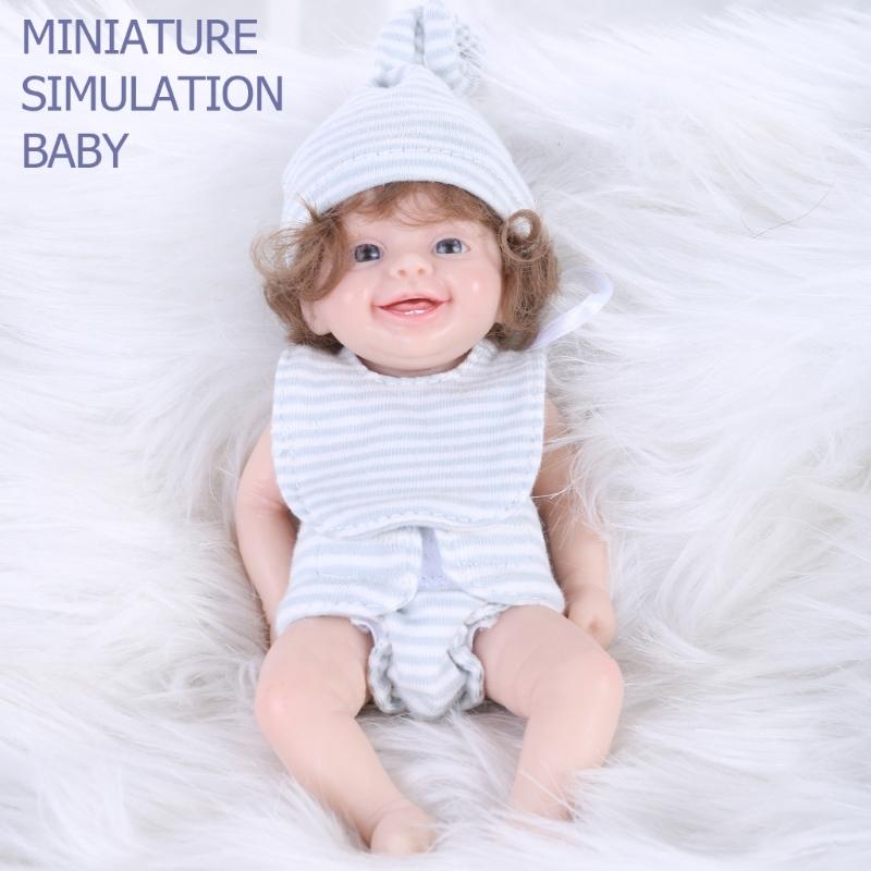 6’’ Life Like Reborns Doll Toy Figure Interaction Fullbody Silicone Newborns Doll that Looks Real with EyesOpened