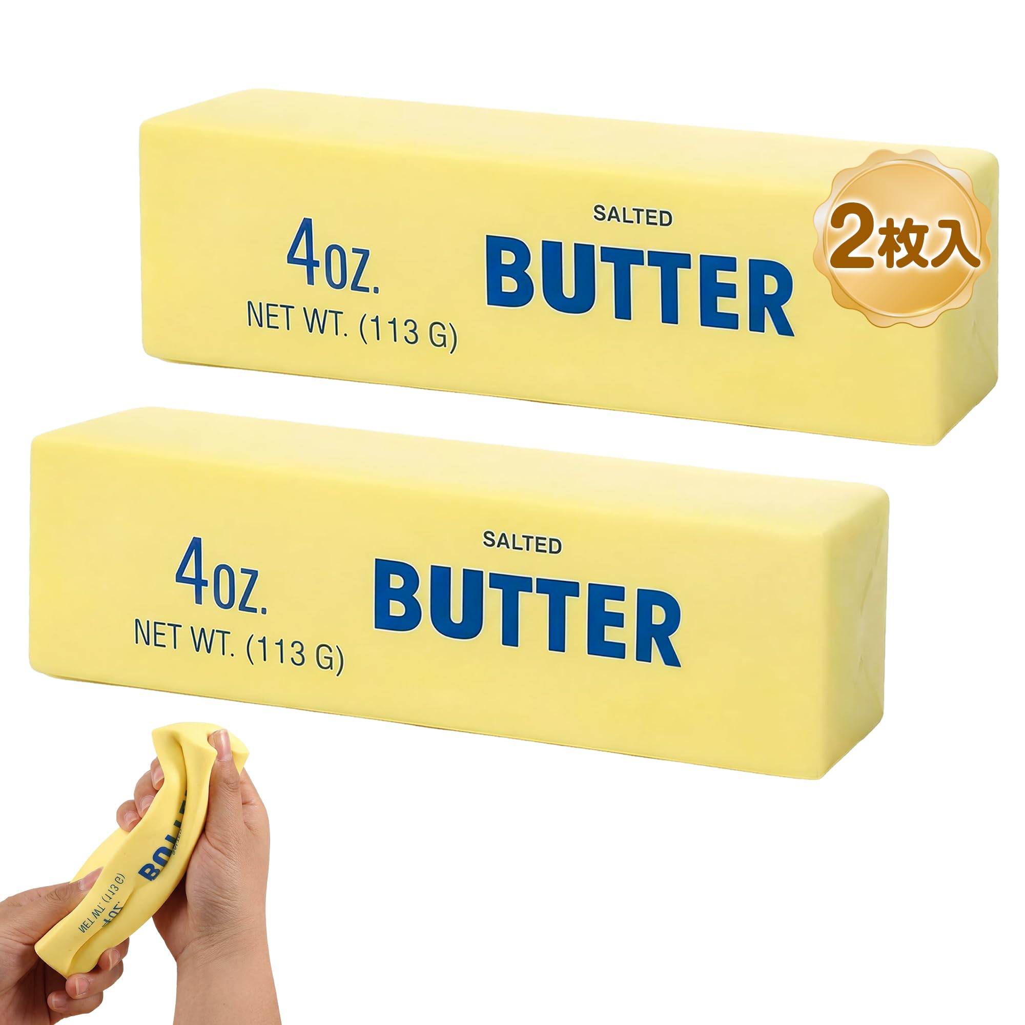 

CHALAN Melojoy Squeeze Butter Stick Daifuku rice Slow Rebound Super Moist Squeeze Stress Relief Size Butter Stick Soft Slow Rebound Butter Squeeze