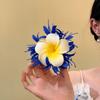 Fresh Sweet Frangipani Duckbill Clip Artificial Floral Hair Claw Side Clip