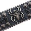 Amerikanisches Strassnietenarmband, Spinne Dekorativ Punk Gothic Personalisierter Schmuck