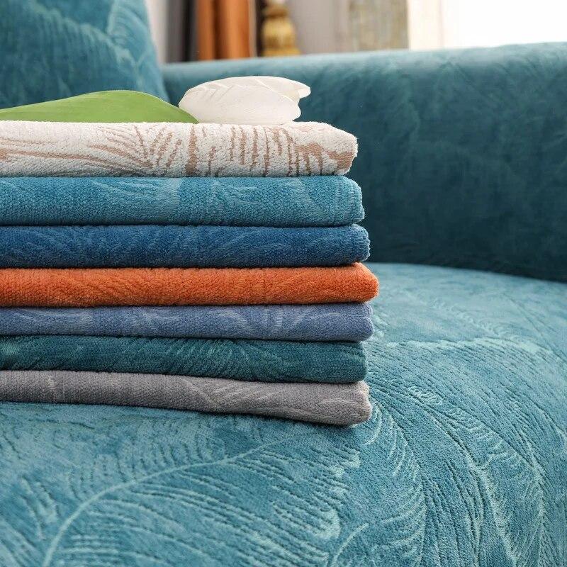 Jacquard Chenille Sofa Cover Four Seasons Universal Non-Slip Living Room Sofa Cushion Modern Light Luxury Minimalist Style Cover