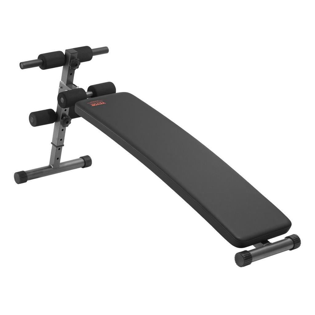 Sit Up Bench, Folding Curved Decline Ab Bench, with 5 Adjustable Height Settings, Heavy-Duty Steel, Non-Slip Design, 226 Kg Capacity for Home Gym
