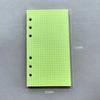 50 Sheets A6 Colorful Grid Loose Leaf Notebook Refill Spiral Binder Inner Page Line Blank craft Grid Inside Paper Stationery