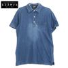 RRL Indigo Cotton Polo Shirt Tops M IndigoUsed