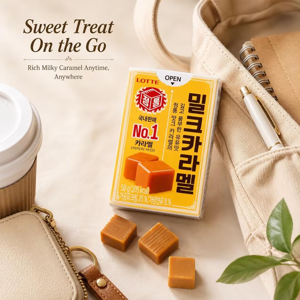 Lotte Caramel Milk Hard Candy 50g