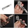 Multifunction Crowbars Screwdriver Bottles Opener for Camping Hiking Repair Titaniums Alloy Pry Bar Multipurpose Wrench