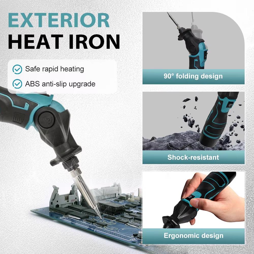 12V Rechargeable Portable Lithium Soldering Iron - Constant Temperature Electric Tool