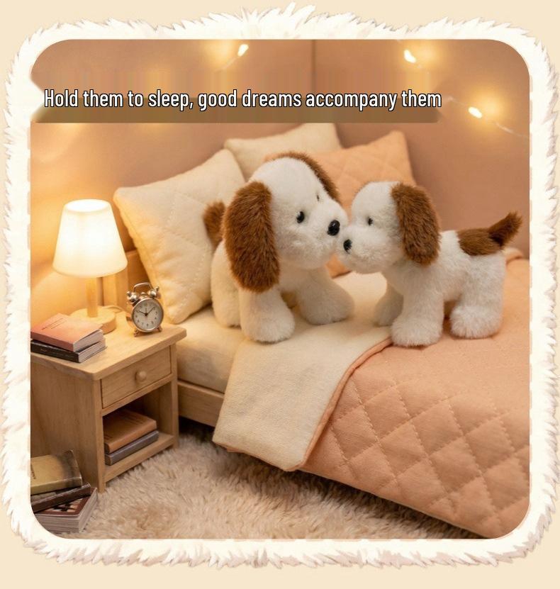 Adorable Milk Candy Dog Plush Toy - Cute Simulation Dog Doll for Kids' Birthdays