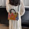 Fashion bag summer jelly transparent bag pvc handbag fashion women's bag shoulder messenger bag transparent bag