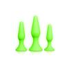 Glow-in-the-Dark Butt Plug Set Ouch! by shots