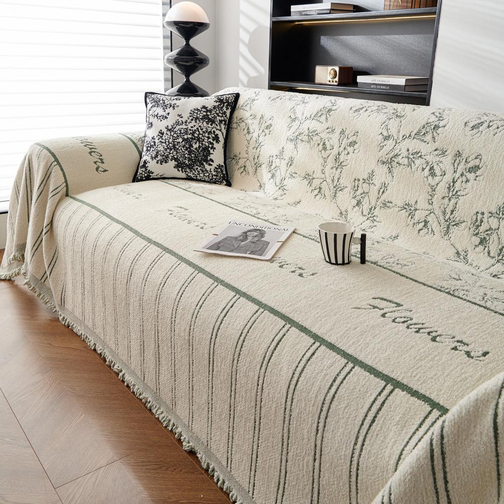 

Зимнее полотенце для дивана, полубархатное покрывало в пасторальном стиле, чехол для дивана, ткань, устойчивая к царапинам, подушка, универсальный чехол для дивана на все времена года 180X130