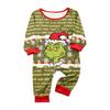 Print Cute Family Set Pajamas, Home Clothes, Family Set Long Sleeve Top Pants Set