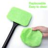 Car Window Cleaner Brush Kit Windshield Microfiber Cleaning Wash Tool Inside Interior Auto Glass Wiper with Long Handle Car Acce