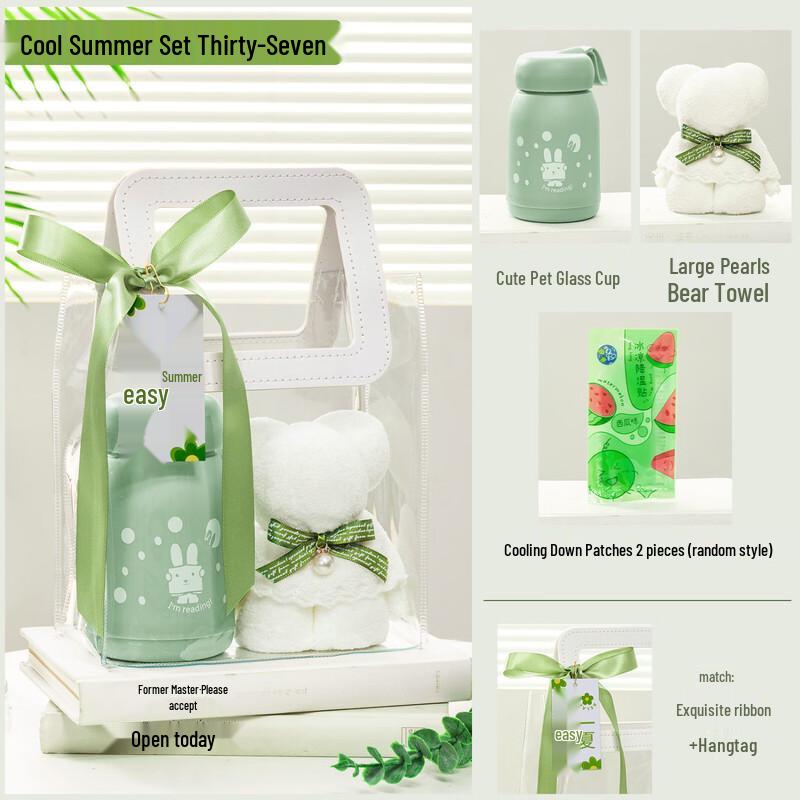 Summer Refreshment Gift Set with Cute Pet Cup Set 37