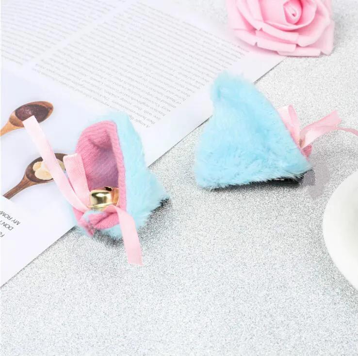 1 Pair Sweet Bell Cat Ears Hair Clip Women for Cosplay Anime Costume Halloween Birthday Party Girl Fashion Hairs Accessories