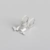 925 Sterling Silver Butterfly Hoop Earrings For Women Cubic Zircon Gold Silver Ear Jewelry Gifts Wholesale S -E1375