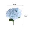 2 Pezzi Bouquet di Fiori Ortensia Fiore Real Touch Regali San Valentino Matrimonio Natale Ufficio Festa di Famiglia Soggiorno