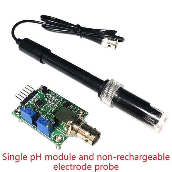 Liquid PH 0-14 Value Detection Regulator Sensor Module Monitoring Control Meter Tester + BNC PH Electrode Probe For Arduino