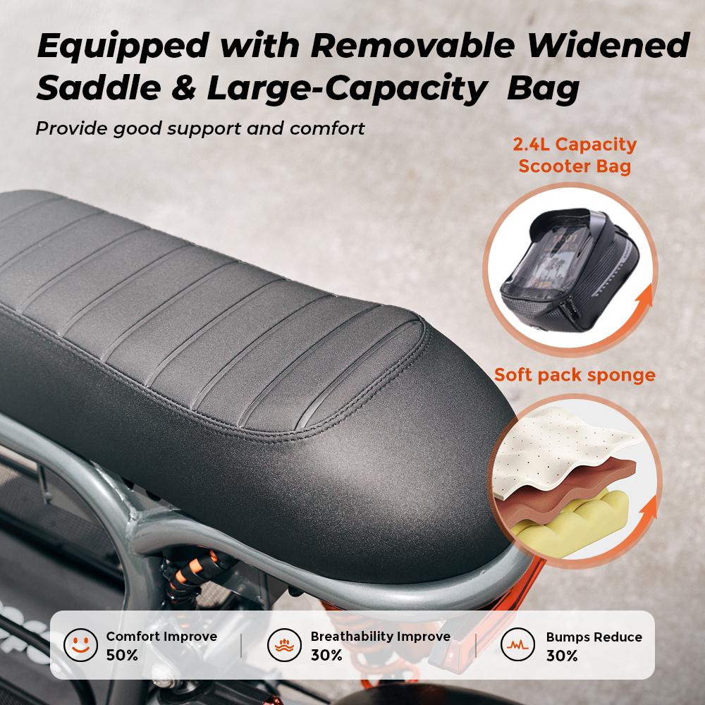 iScooter DX5 Electric Scooter 15.6Ah 16'' Tires NFC Start  60-72KM Range Adult scooter Max Load 150KG escooters
