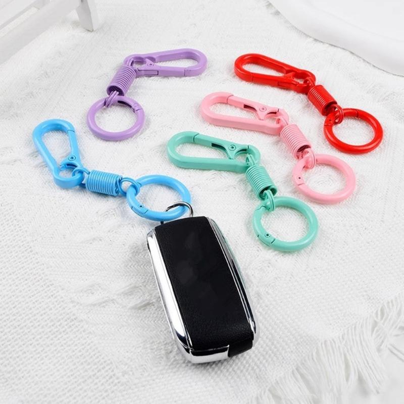 5Pcs Lobsters Clasp Hook Key Rings Buckle Light Weight Zincs Alloys Carabiner Keychains for Hiking Travel Daily Carry