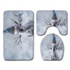 Christmas Bathroom Floor Mat Toilet Three-Piece Set