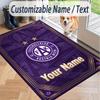 Custom Text Printed Rug Austria Wien FC Non Slip Floor Carpet For Home Room Decor