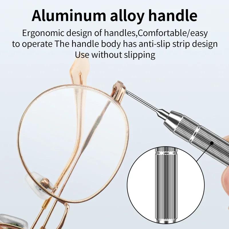 12pcs/set Glasses Screwdriver For Phone clocks Eyeglass Watch Hand Repair Kit with Storage Box Precision Screwdriver Tools